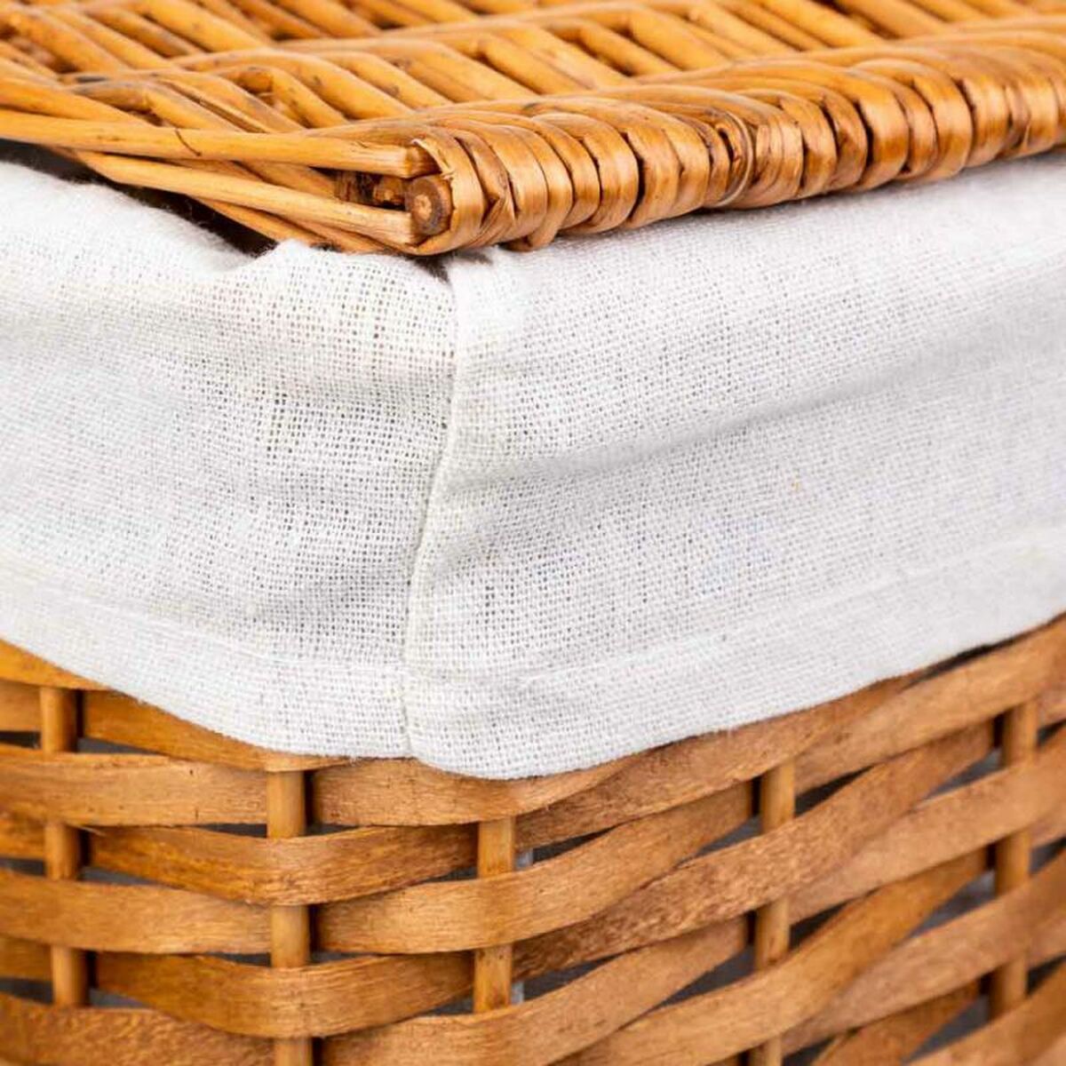 Košara za Umazano Perilo Alexandra House Living Rjava 36 x 54 x 45 cm 37 x 28 x 46 cm 30 x 22 x 38 cm 3 Kosi